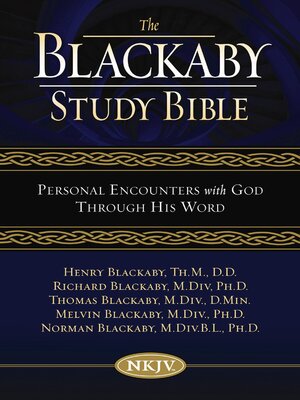 cover image of NKJV, the Blackaby Study Bible